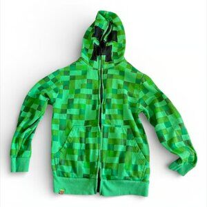 Minecraft Creeper Boys L Hoodie Sweatshirt Jacket